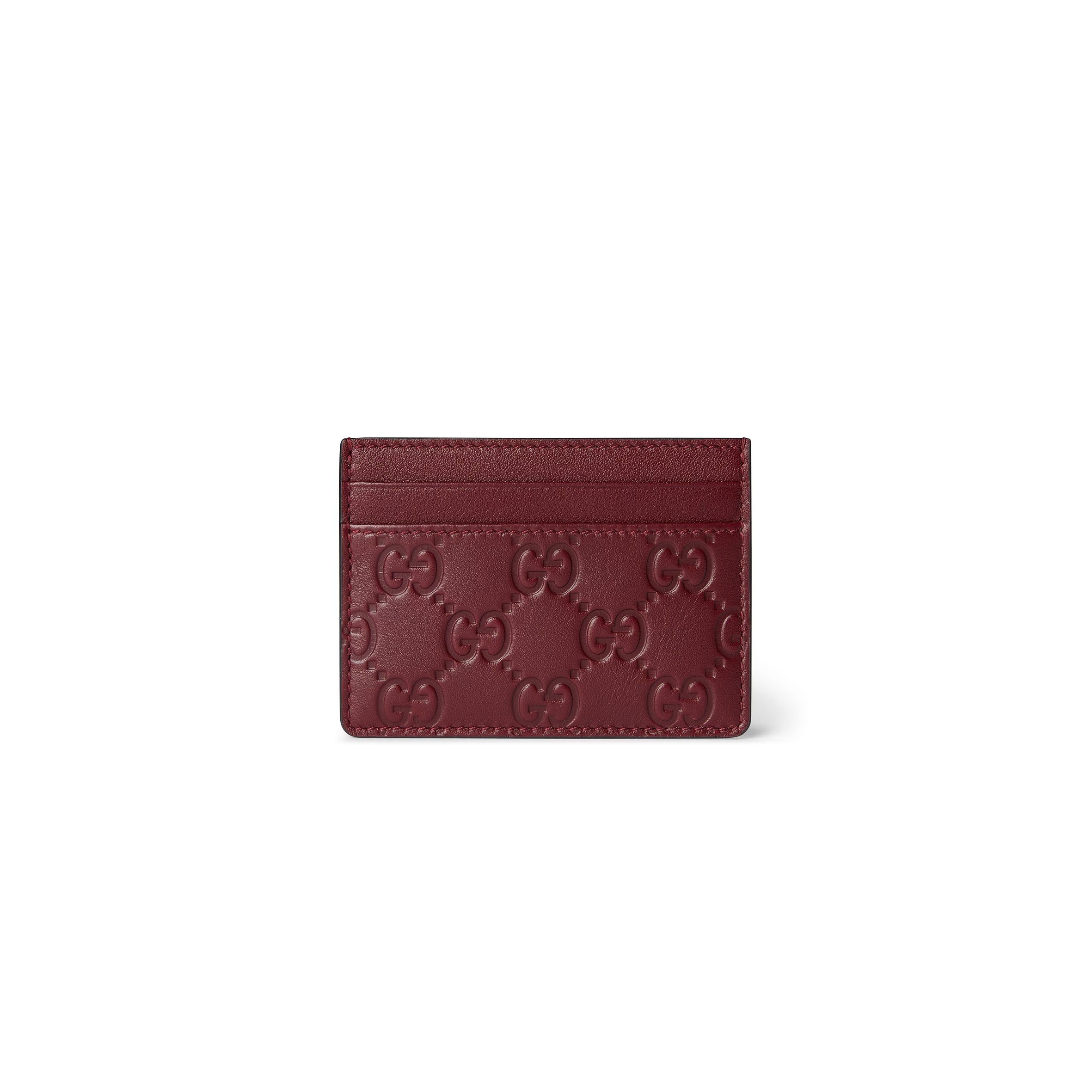 GUCCI GG EMBLEM CARD CASE ‎‎‎847204 (10*7cm)